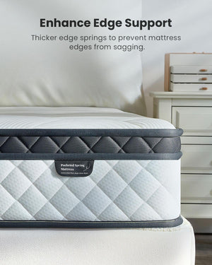 Blinddarm 12" Hybrid Memory Foam Mattress in a Box, CertiPUR-US - Blinddarm